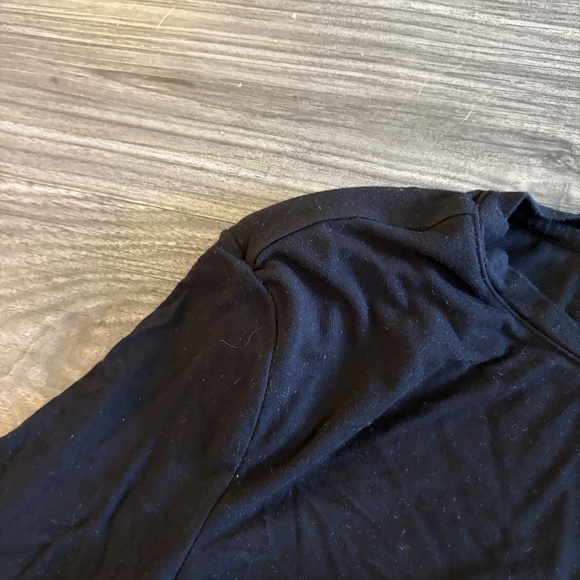 Dynamite Clothing Womens Fall Shoulder Pad Crewneck Long Sleeve Black Top XS - Picture 7 of 8